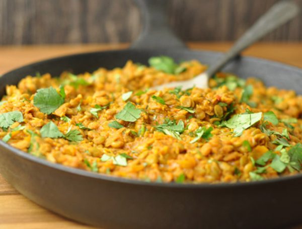 Lentil Spinach Coconut Curry