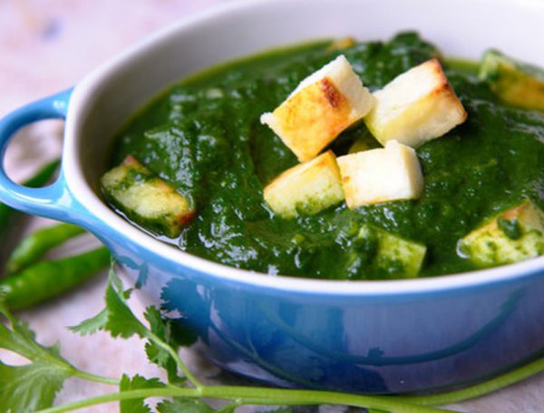 Spinach Tofu Green Curry